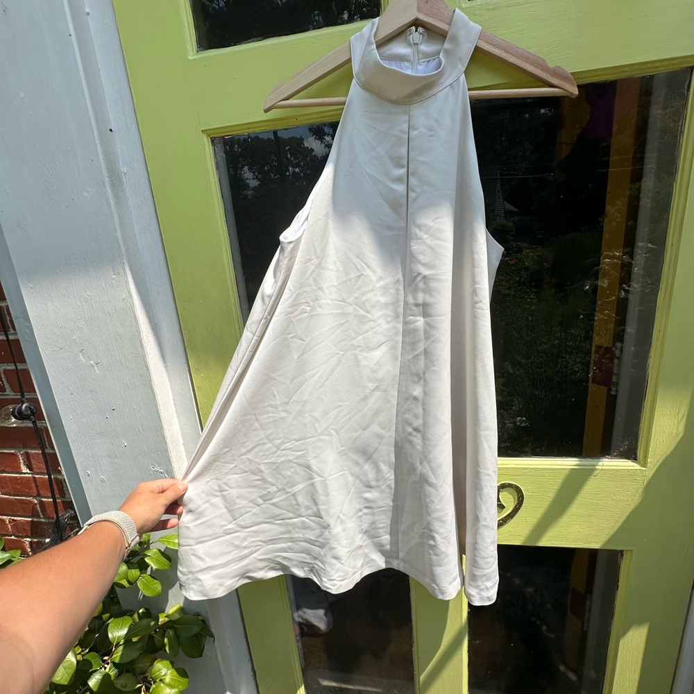 Banana Republic Cream Sleeveless Dress